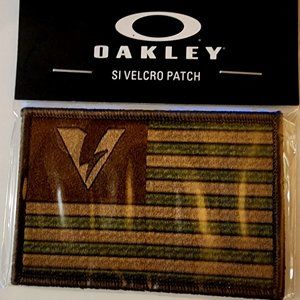 Oakley SI Patch Logo Flag Green/Brown 101-668-022